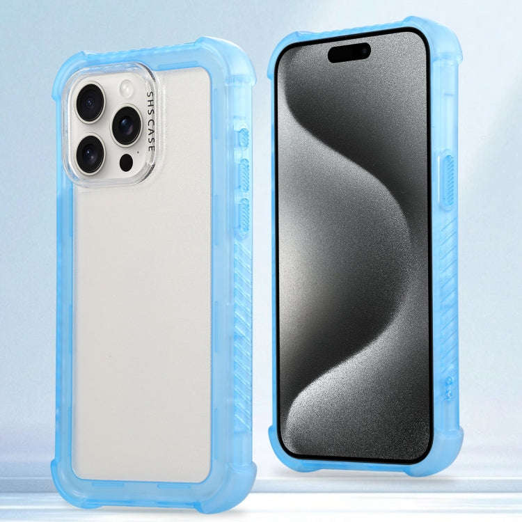 Transparent Matte TPU Hybrid PC 3-in-1 Phone Case, For iPhone 16 Pro Max, For iPhone 16 Pro, For ...