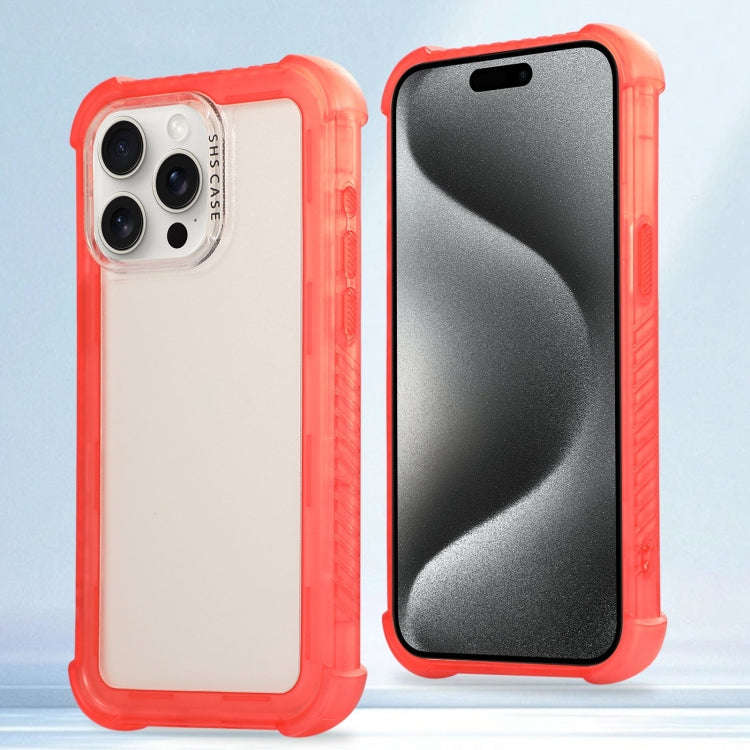 Transparent Matte TPU Hybrid PC 3-in-1 Phone Case, For iPhone 16 Pro Max, For iPhone 16 Pro, For ...