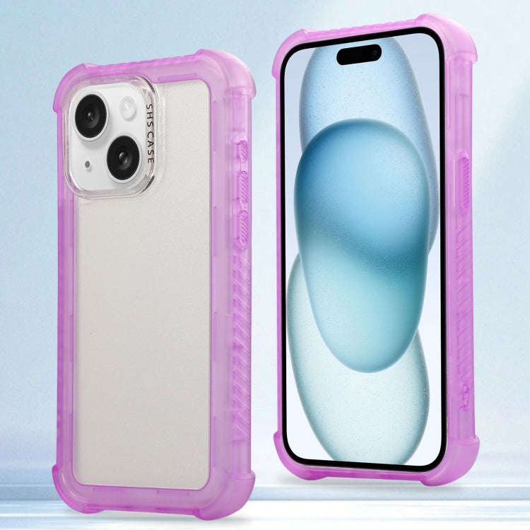 Transparent Matte TPU Hybrid PC 3-in-1 Phone Case, For iPhone 16 Pro Max, For iPhone 16 Pro, For ...