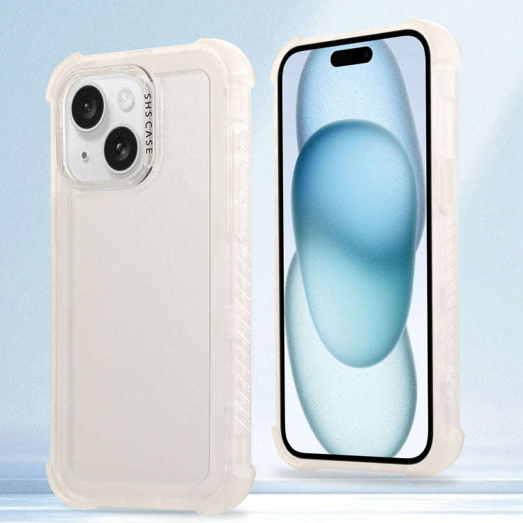 Transparent Matte TPU Hybrid PC 3-in-1 Phone Case, For iPhone 16 Pro Max, For iPhone 16 Pro, For ...
