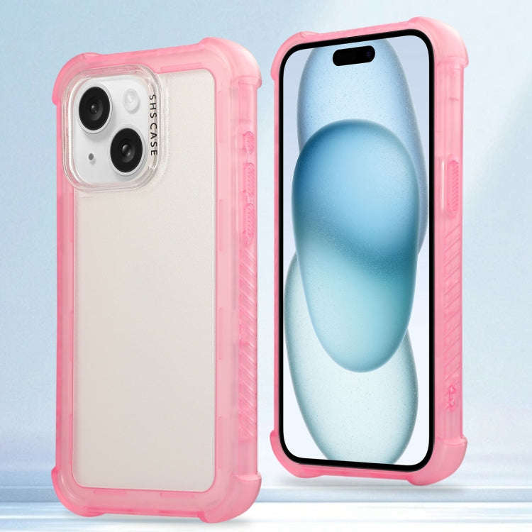 Transparent Matte TPU Hybrid PC 3-in-1 Phone Case, For iPhone 16 Pro Max, For iPhone 16 Pro, For ...