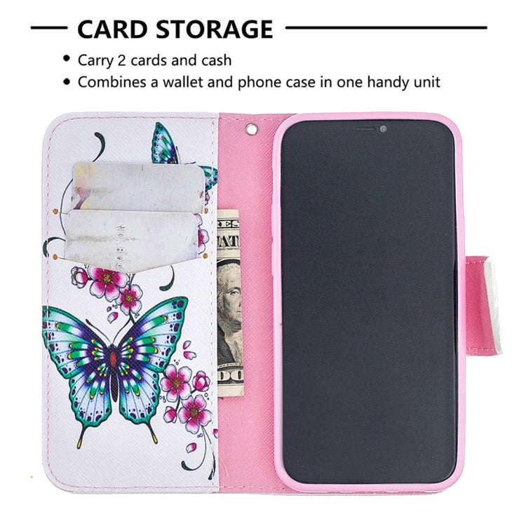 Colored Drawing Pattern Horizontal Flip Leather Case with Holder & Card Slots & Wallet, For iPhon...
