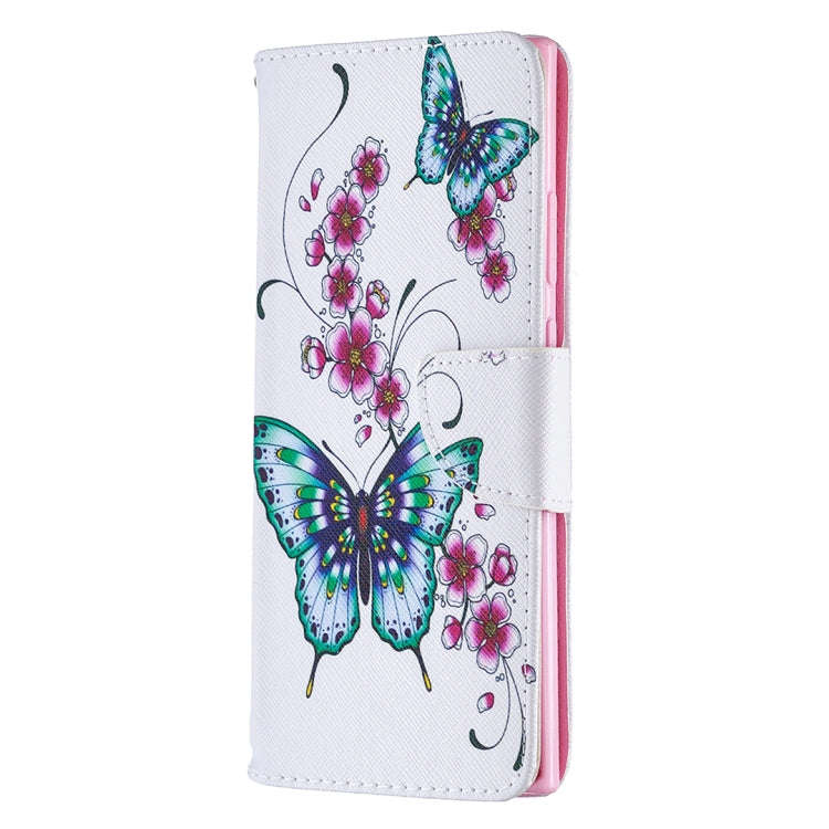 Colored Drawing Pattern Horizontal Flip Leather Case with Holder & Card Slots & Wallet, For Samsu...