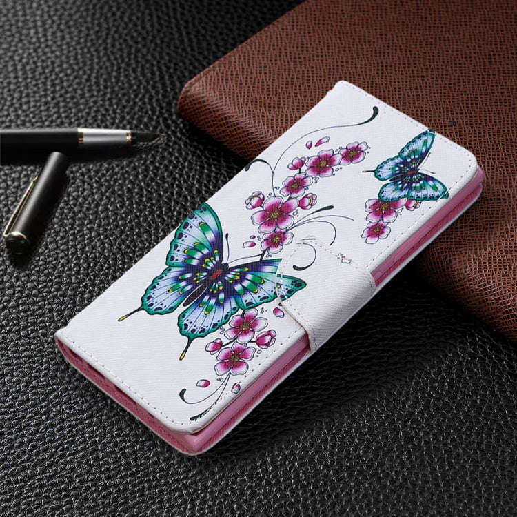 Colored Drawing Pattern Horizontal Flip Leather Case with Holder & Card Slots & Wallet, For Samsu...