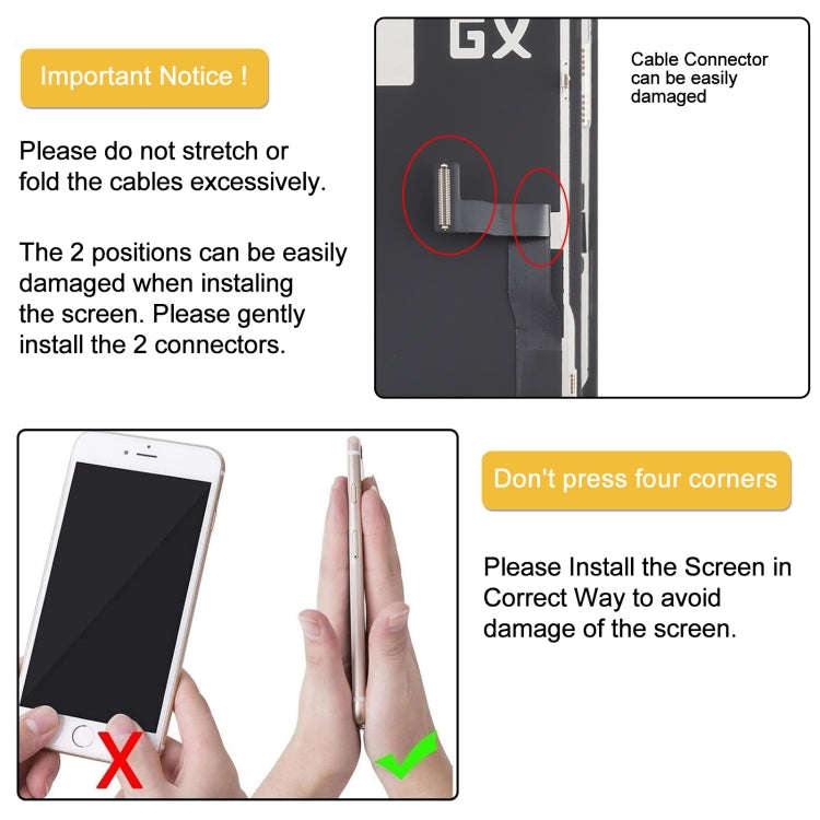 GX Hard OLED Screen, For iPhone 13 Pro Hard, For iPhone 14 Hard, For iPhone 14 Plus Soft, For iPh...
