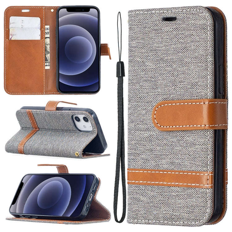 Color Matching Denim Texture Horizontal Flip Leather Case with Holder & Card Slots & Wallet & Lan...