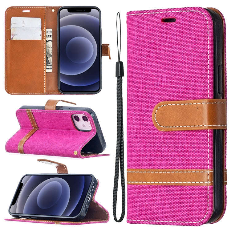 Color Matching Denim Texture Horizontal Flip Leather Case with Holder & Card Slots & Wallet & Lan...