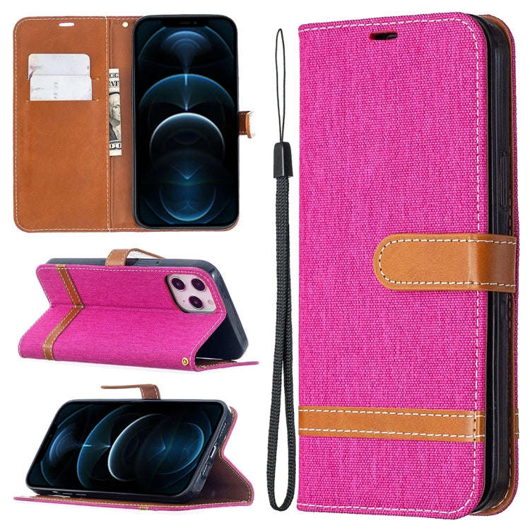 Color Matching Denim Texture Horizontal Flip Leather Case with Holder & Card Slots & Wallet & Lan...