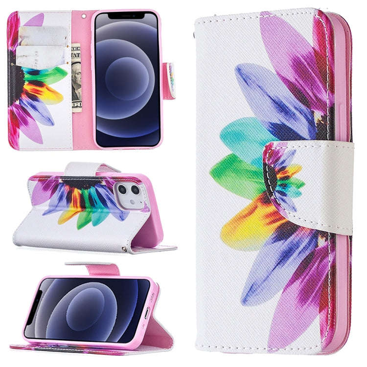 Colored Drawing Pattern Horizontal Flip Leather Case with Holder & Card Slots & Wallet, For iPhon...