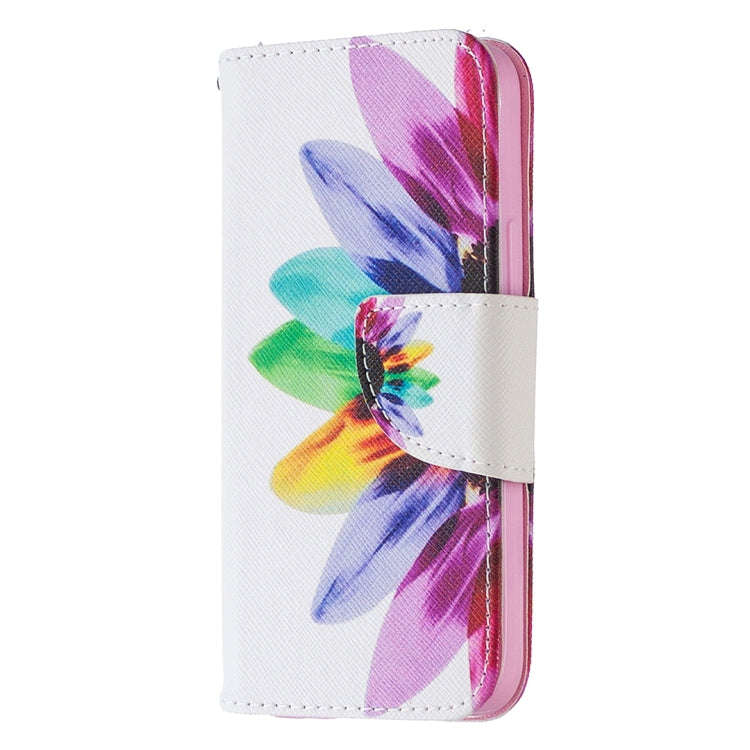 Colored Drawing Pattern Horizontal Flip Leather Case with Holder & Card Slots & Wallet, For iPhon...