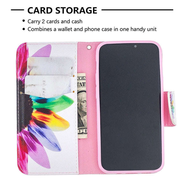 Colored Drawing Pattern Horizontal Flip Leather Case with Holder & Card Slots & Wallet, For iPhon...