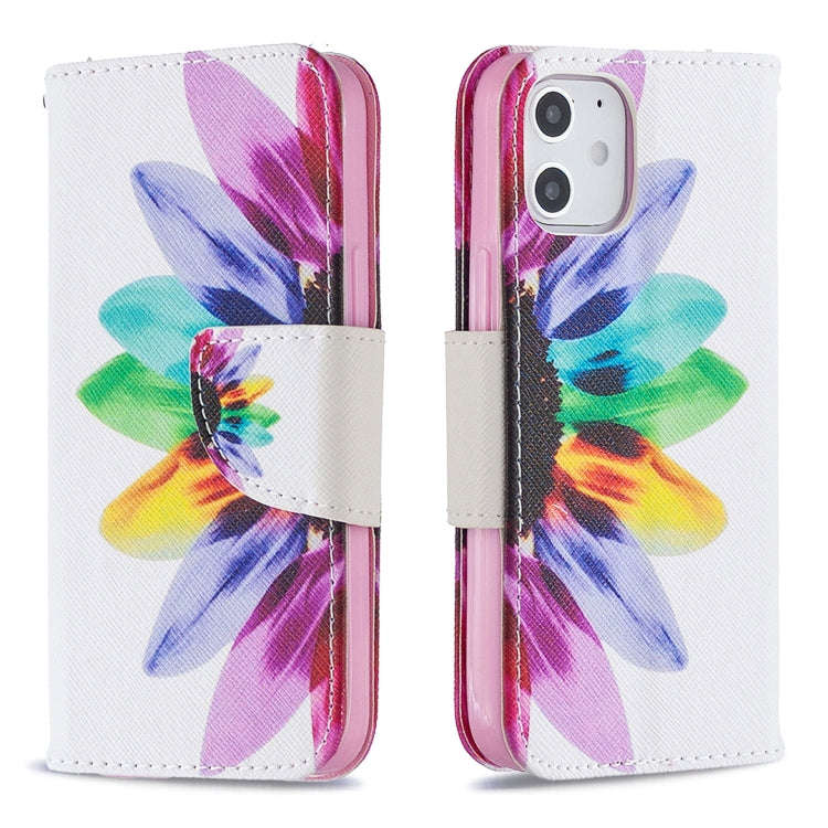 Colored Drawing Pattern Horizontal Flip Leather Case with Holder & Card Slots & Wallet, For iPhon...