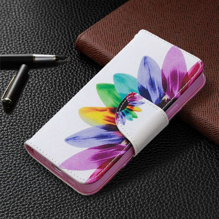 Colored Drawing Pattern Horizontal Flip Leather Case with Holder & Card Slots & Wallet, For iPhon...