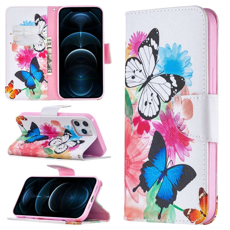 Colored Drawing Pattern Horizontal Flip Leather Case with Holder & Card Slots & Wallet, For iPhon...