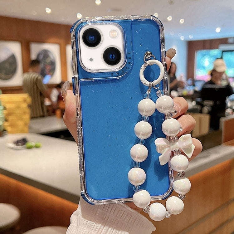 TPU + PC + Glitter Sequins Full Coverage Phone Case with Bracelet, For iPhone 17 Pro Max, For iPh...