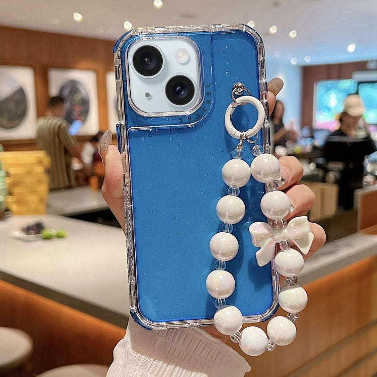 TPU + PC + Glitter Sequins Full Coverage Phone Case with Bracelet, For iPhone 17 Pro Max, For iPh...