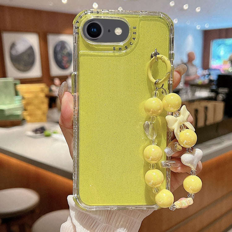 TPU + PC + Glitter Sequins Full Coverage Phone Case with Bracelet, For iPhone 14 Pro, For iPhone ...