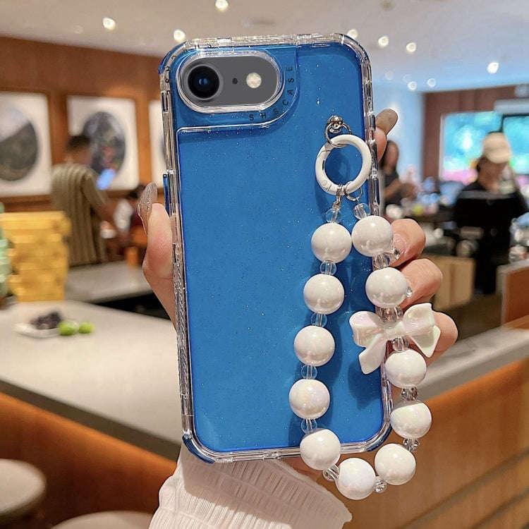 TPU + PC + Glitter Sequins Full Coverage Phone Case with Bracelet, For iPhone 14 Pro, For iPhone ...