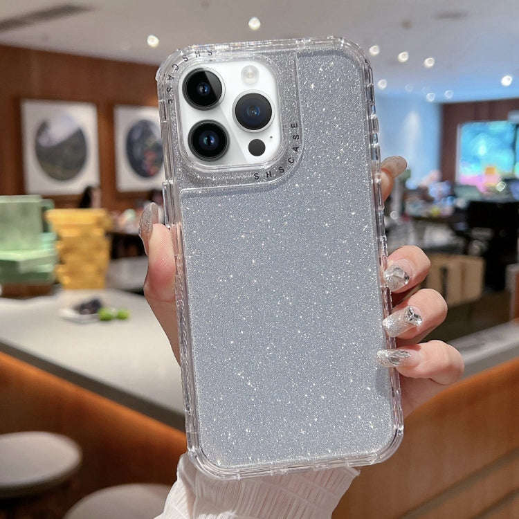 TPU + PC + Glitter Paper Full Coverage Phone Case, For iPhone 14 Pro Max, For iPhone 13 Pro Max, ...