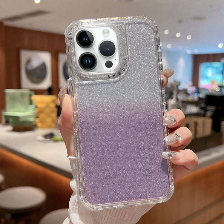 TPU + PC + Glitter Paper Full Coverage Phone Case, For iPhone 14 Pro Max, For iPhone 13 Pro Max, ...