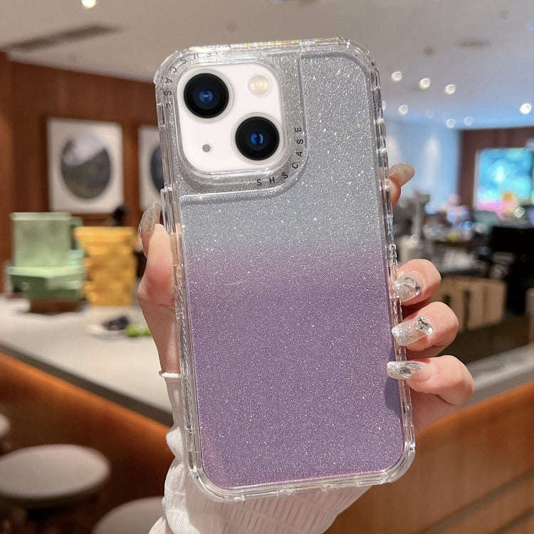 TPU + PC + Glitter Paper Full Coverage Phone Case, For iPhone 14 Pro Max, For iPhone 13 Pro Max, ...