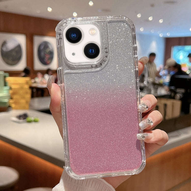 TPU + PC + Glitter Paper Full Coverage Phone Case, For iPhone 14 Pro Max, For iPhone 13 Pro Max, ...