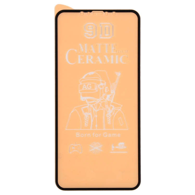 9D Full Screen Full Glue Frosted Ceramic Film, For iPhone 12 / 12 Pro, For iPhone 12 Pro Max