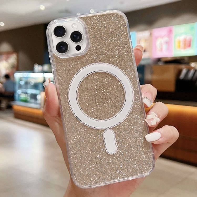 Acrylic Transparent Glitter MagSafe Phone Case, For iPhone 15 Pro Max, For iPhone 15 Pro, For iPh...