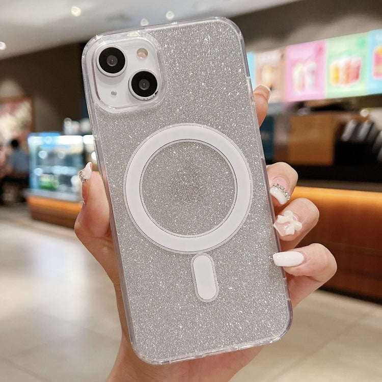 Acrylic Transparent Glitter MagSafe Phone Case, For iPhone 15 Pro Max, For iPhone 15 Pro, For iPh...