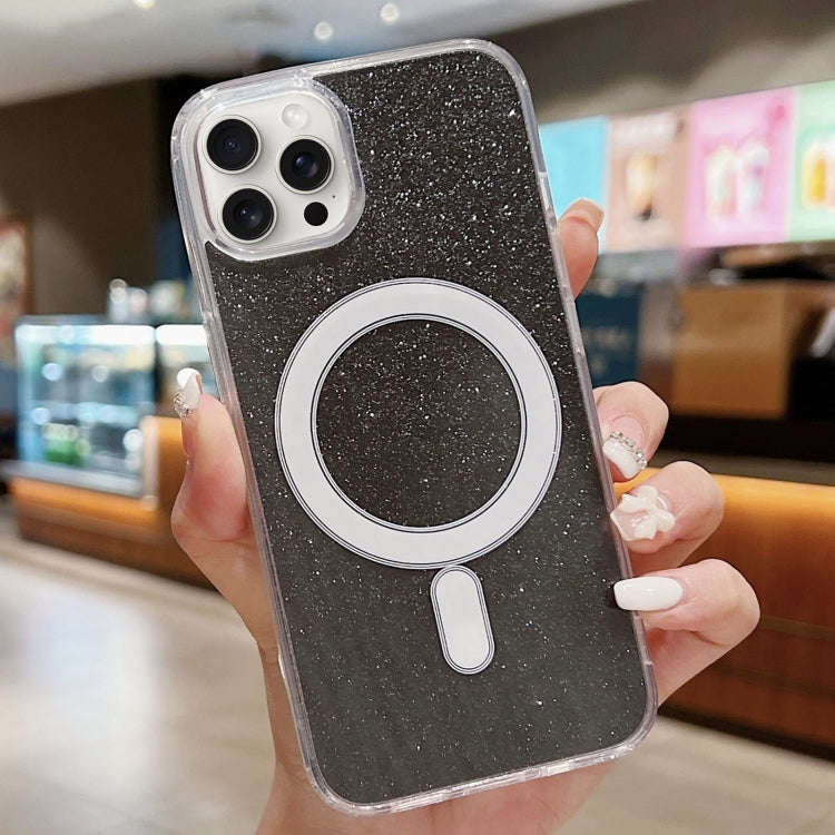 Acrylic Transparent Glitter MagSafe Phone Case, For iPhone 15 Pro Max, For iPhone 15 Pro, For iPh...