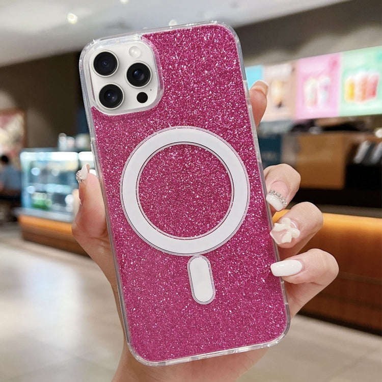 Acrylic Transparent Glitter MagSafe Phone Case, For iPhone 15 Pro Max, For iPhone 15 Pro, For iPh...