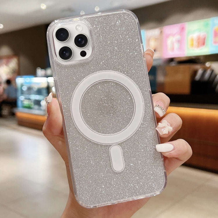 Acrylic Transparent Glitter MagSafe Phone Case, For iPhone 13 Pro, For iPhone 13, For iPhone 12 /...