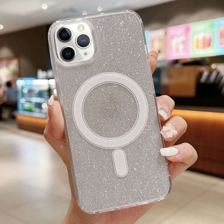 Acrylic Transparent Glitter MagSafe Phone Case, For iPhone 13 Pro, For iPhone 13, For iPhone 12 /...