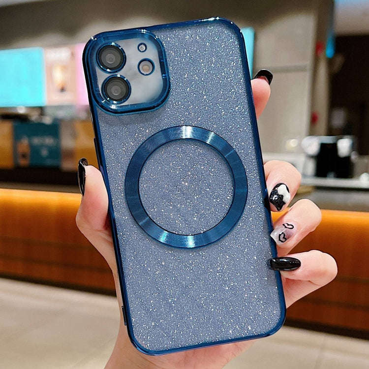 Electroplating Pure Color Glitter Powder MagSafe Phone Case, For iPhone 13 Pro Max, For iPhone 13...