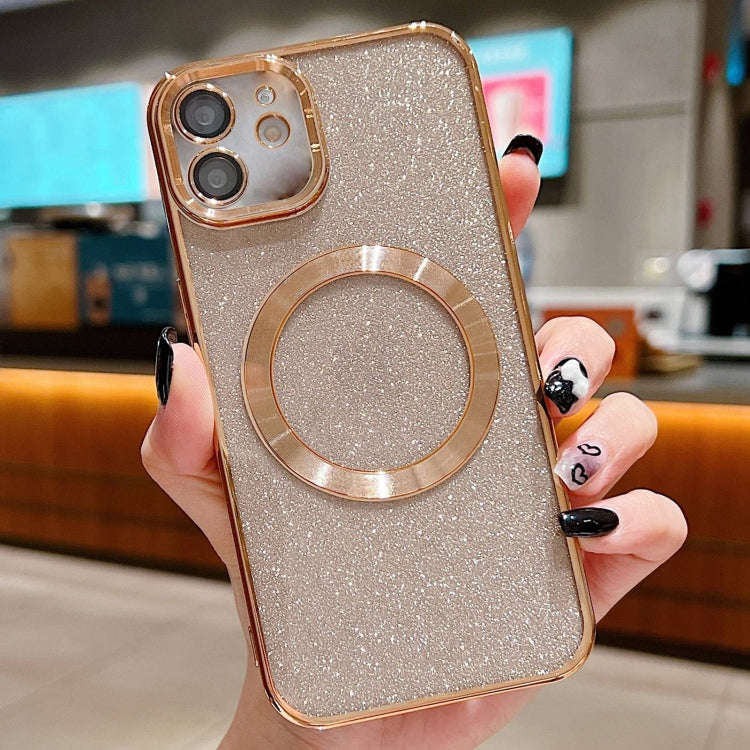 Electroplating Pure Color Glitter Powder MagSafe Phone Case, For iPhone 13 Pro Max, For iPhone 13...
