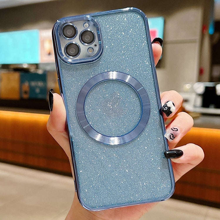 Electroplating Pure Color Glitter Powder MagSafe Phone Case, For iPhone 13 Pro Max, For iPhone 13...