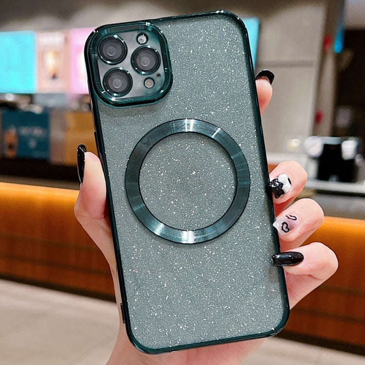 Electroplating Pure Color Glitter Powder MagSafe Phone Case, For iPhone 13 Pro Max, For iPhone 13...