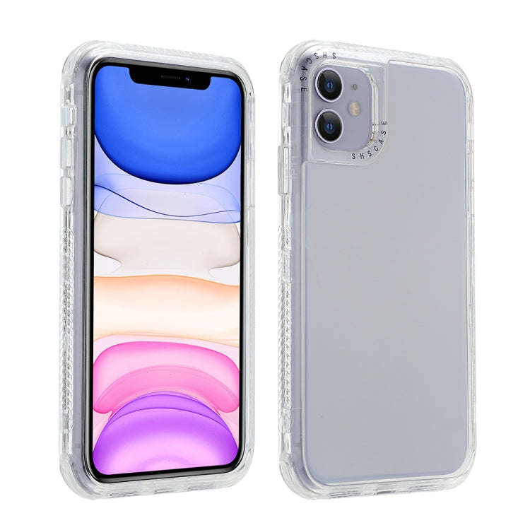 3 In 1 Dreamland PC + TPU Solid Color Transparent Border Protective Case, For iPhone 12 mini, For...