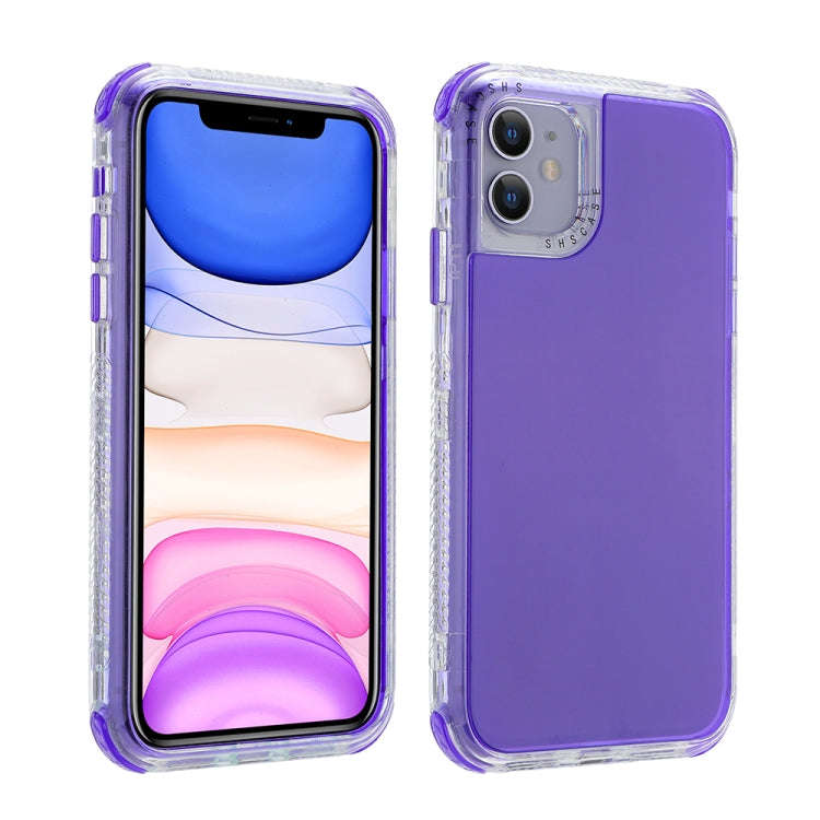 3 In 1 Dreamland PC + TPU Solid Color Transparent Border Protective Case, For iPhone 12 mini, For...