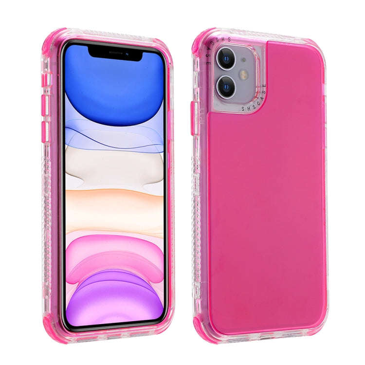 3 In 1 Dreamland PC + TPU Solid Color Transparent Border Protective Case, For iPhone 12 mini, For...