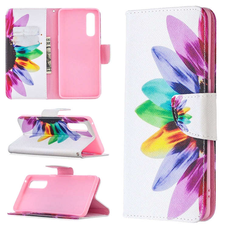 Colored Drawing Pattern Horizontal Flip Leather Case with Holder & Card Slots & Wallet, For OPPO ...