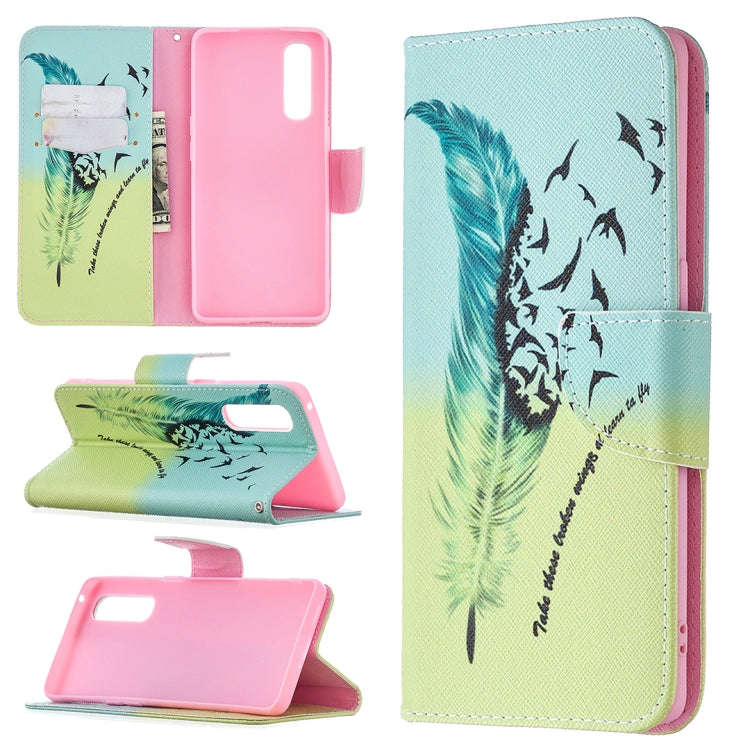Colored Drawing Pattern Horizontal Flip Leather Case with Holder & Card Slots & Wallet, For OPPO ...
