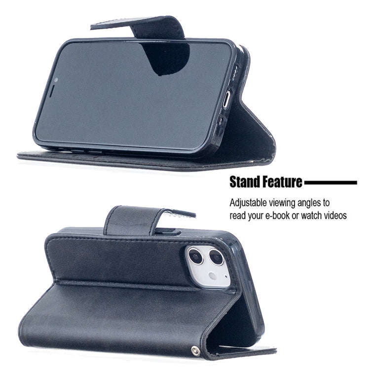 Retro Lambskin Texture Pure Color Horizontal Flip PU Leather Case for iPhone 11, with Holder & Ca...