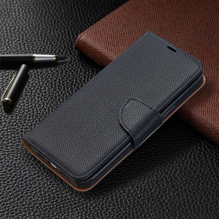 Litchi Texture Pure Color Horizontal Flip Leather Case with Holder & Card Slots & Wallet & Lanyar...