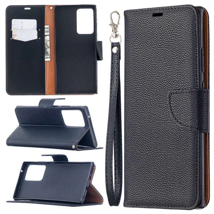 Litchi Texture Pure Color Horizontal Flip Leather Case with Holder & Card Slots & Wallet & Lanyar...