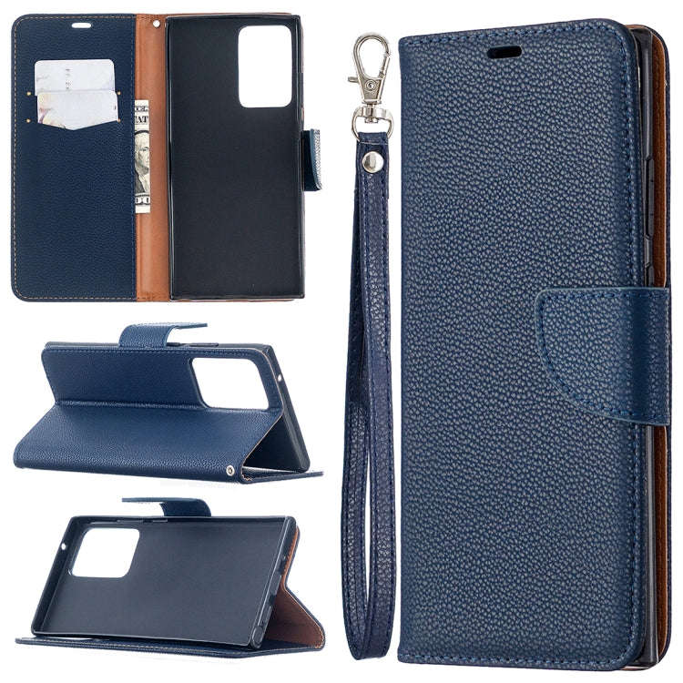 Litchi Texture Pure Color Horizontal Flip Leather Case with Holder & Card Slots & Wallet & Lanyar...