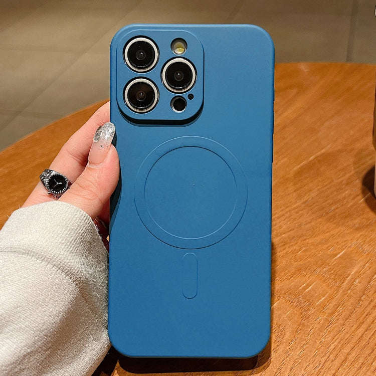 Solid Color Liquid Silicone MagSafe Magnetic Phone Case, For iPhone 17, For iPhone Air, For iPhon...