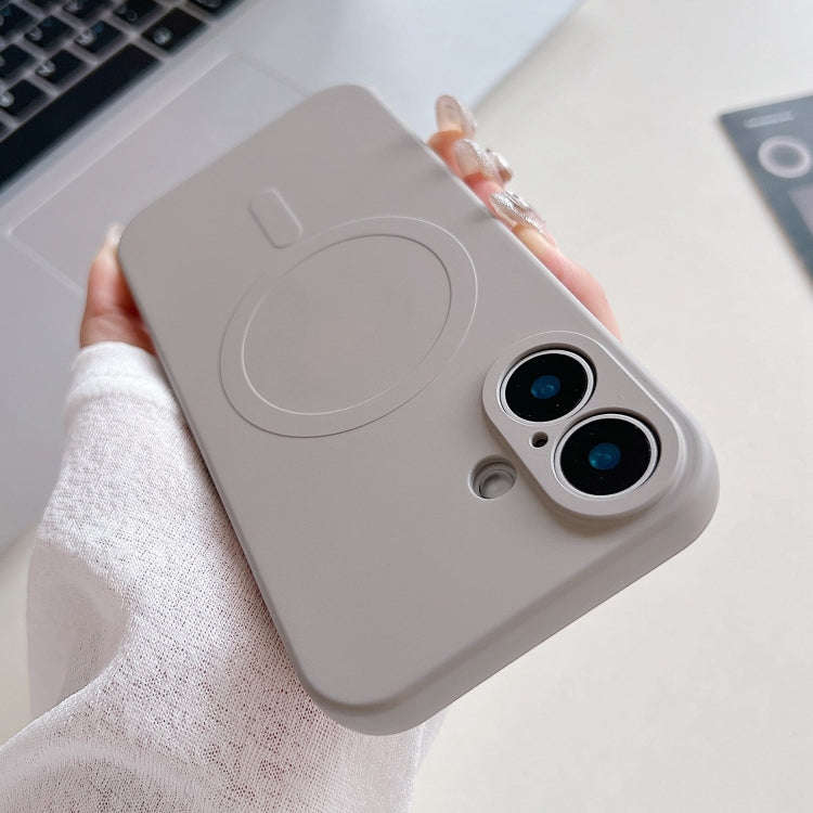 Solid Color Liquid Silicone MagSafe Magnetic Phone Case, For iPhone 16 Pro, For iPhone 16 Plus, F...