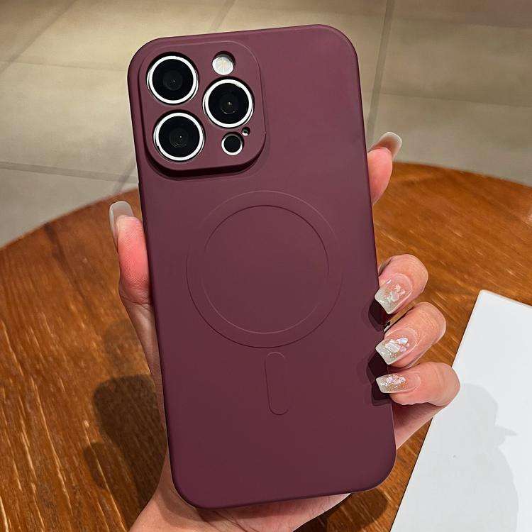 Solid Color Liquid Silicone MagSafe Magnetic Phone Case, For iPhone 12 Pro Max, For iPhone 12 Pro...