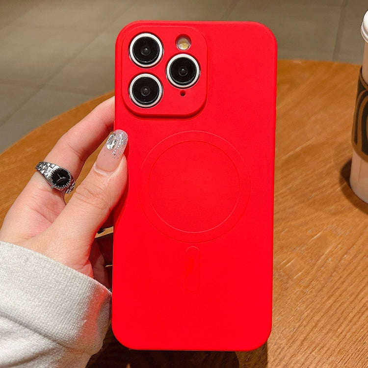 Solid Color Liquid Silicone MagSafe Magnetic Phone Case, For iPhone 12 Pro Max, For iPhone 12 Pro...